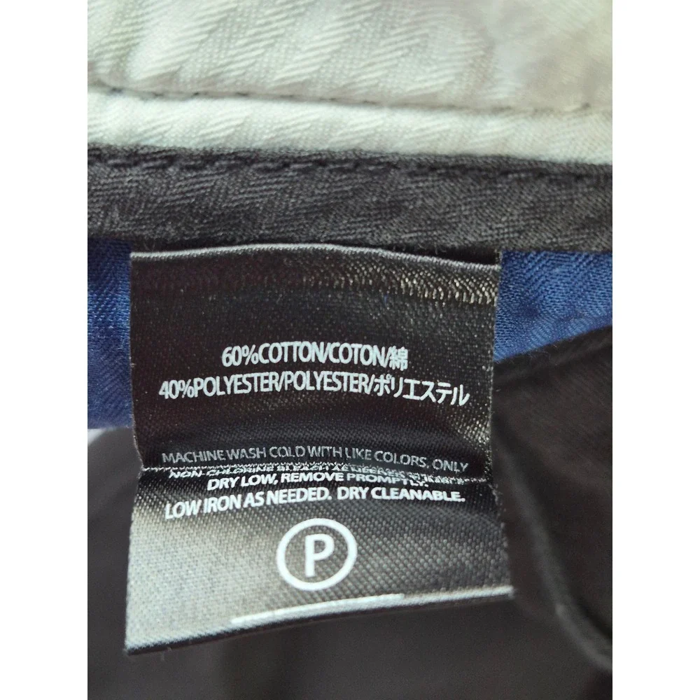 Volcom Vmonty Chino Shorts Mens 36 Black Stretch Skate Casual A0931350
